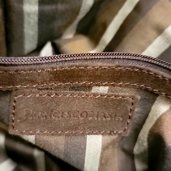 📍Rare |Vintage | Francesco Biasia | Leather & Suede East West Style Bag - Picture 9 of 16